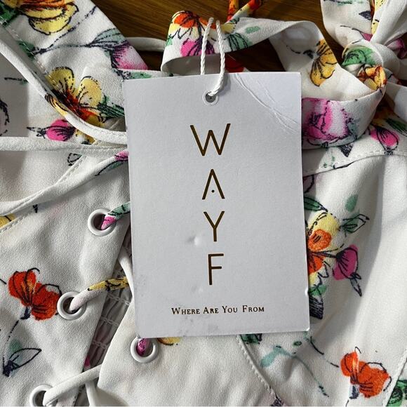 Wayf Seanna floral crop top white - Medium - Picture 8 of 11